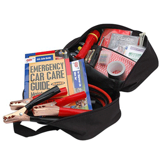 42 PIECE EMERGENCY ROAD ASSISTANCE KIT  AAA approved