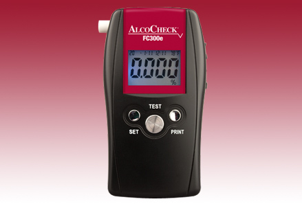 AlcoCheck FC200 breath alcohol testing device