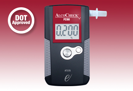 DOT approved AlcoCheck  breath alcohol test 