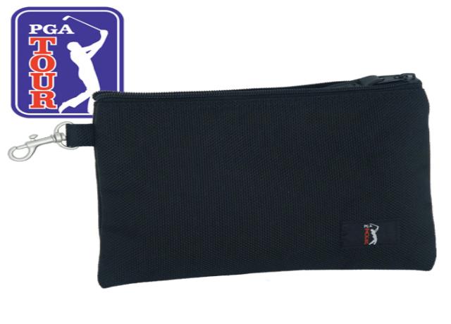 PGA Tour Golf Valuables Pouch with plush lining - Ballistic Nylo