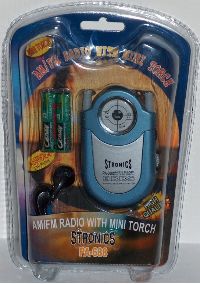 AM/FM Radio with Batteries & Light