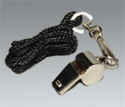 Metal Whistle with lanyard. (minimum 250)