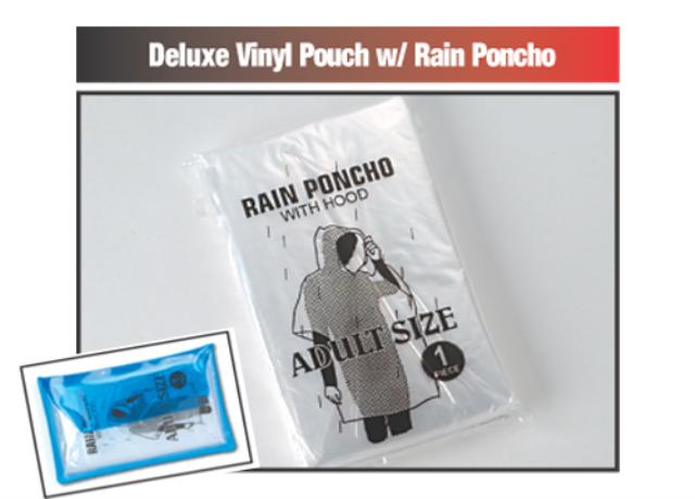 Deluxe Vinyl Pouch with Rain Poncho