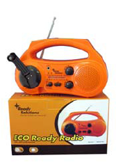 Crank and Solar AM/FM Radio (Case of 20)