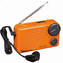Water-resistant Battery-operated AM-FM Radio with earphones (Case of 200)