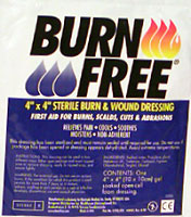 Burn Free 4" x 4" Jel dressing