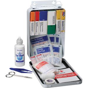 First Aid Kit for Vehicle<br>Metal Case w/Gasket<br>OSHA Compliant