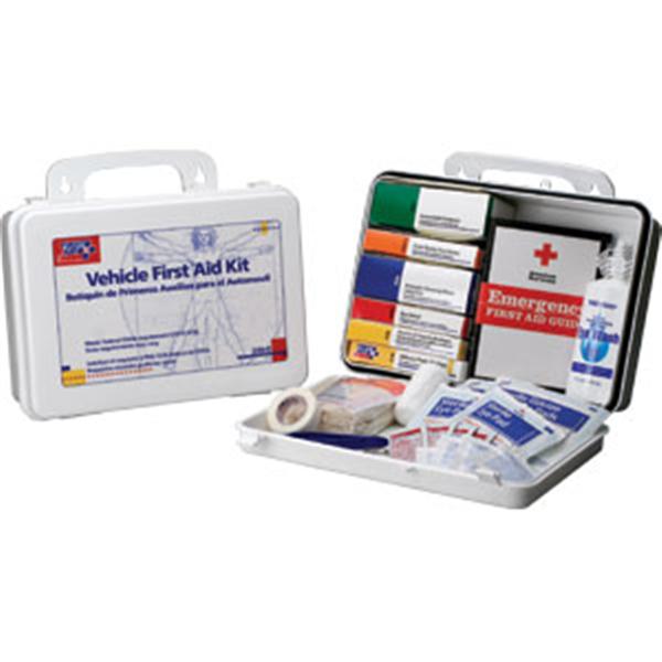 Vehicle First Aid Kit<Br>Plastic Box<br>OSHA Compliant