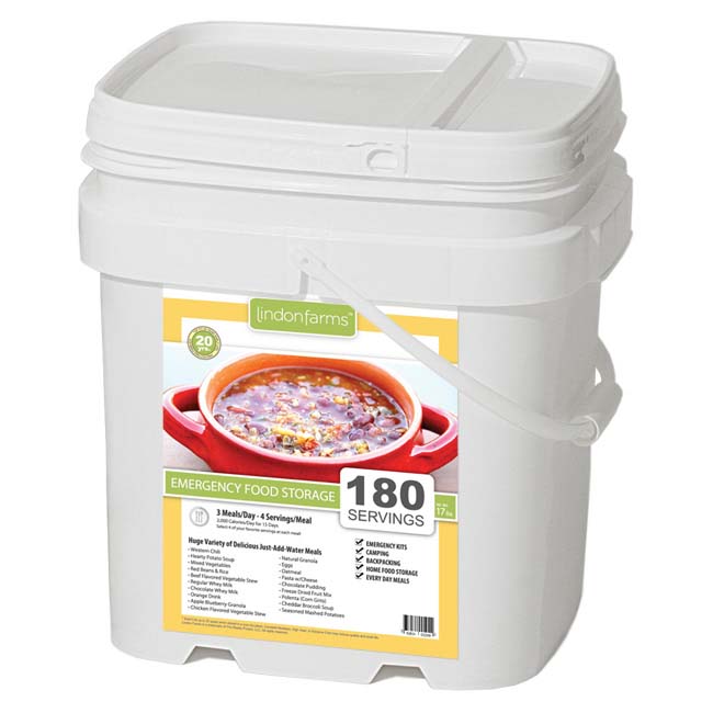 180 Serving Emergency Food<br>2000 Calories per Day!<br>Free Shipping!!!