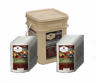 60 Serving Bucket Entrees Only<br>25 Years Shelf Life<br>Free Shipping!