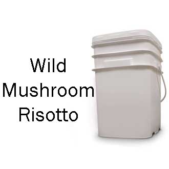 Wild Mushroom Risotto Bucket <br> 60 Servings! <br> Free Shipping!!! </br>