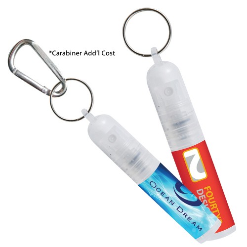 Mini Antibacterial Hand Sanitizer Spray + Key Chain
