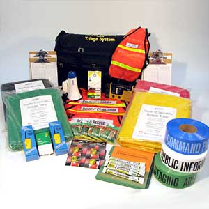 Incident Command & Triage Kit on Wheels