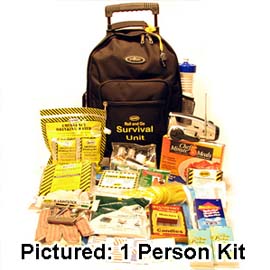 Roll and Go Survival Kit on Wheels - 2 Person