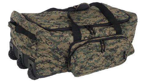 MARPAT DIGI GREEN Wheeled Deployment Bag. MARPAT WOODLAND