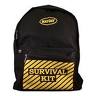 Large Back Pack Black with "Survival Kit" Imprint
