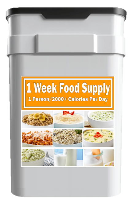 1 Week Premium Emergency Food Supply <BR> 1 Person/2000+ Calories per day <BR> Shipping included!