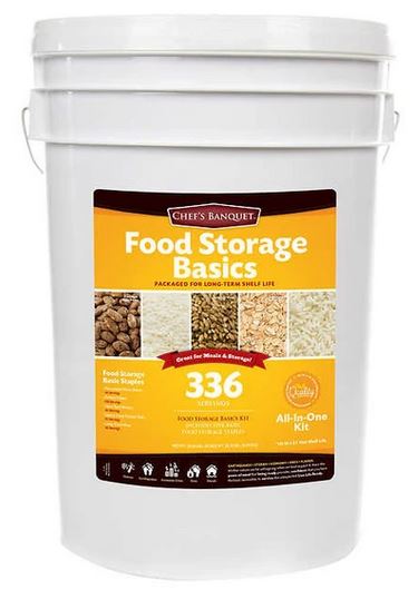336 Serving- Emergency Food Staples <BR>25 Year Shelf Life <BR>Shipping Included