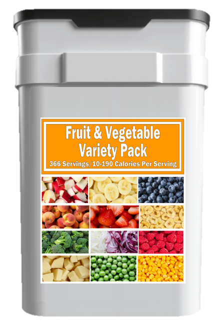 Freeze Dried Fruit & Vegetable Variety <BR> Premium Emergency Food Supply <BR> Shipping included!