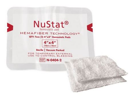 NuStat Hemostatic Dressing- 4x4