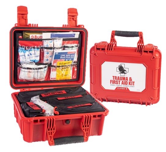 Hardcase Workplace Trauma and First Aid Kit with Bleeding Control Dressing- Class B