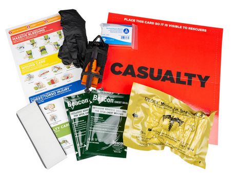 Emergency Trauma Station Casualty Throw Kit-Chest Seals