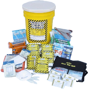 5 Person Deluxe Office or Family Emergency Kit - Voted best over