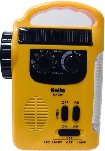 Solar & Crank AM/FM Emergency Radio with LED Lantern & Flashlight
