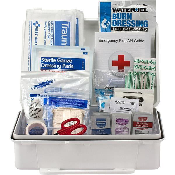25-Person, 89-Pc ANSI-2015 Class A Weatherproof First Aid Kit, Metal