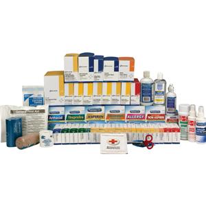200 Person, 5 Shelf Class B+, First Aid Refill, With Medications