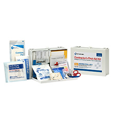 25-Person ANSI-2015 Class A+ Contractor First Aid Kit, Metal