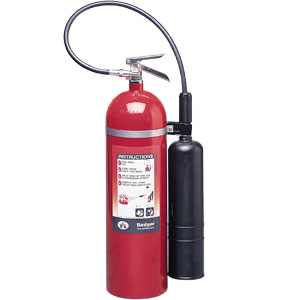 Badger Extra 15 lb CO2 Fire Extinguisher w/ Wall Hook