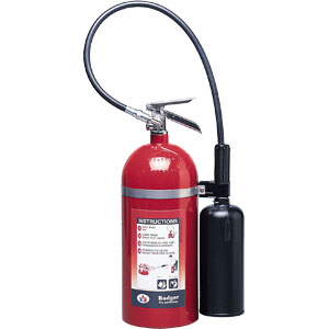 Badger Extra 10 lb CO2 Fire Extinguisher w/ Wall Hook