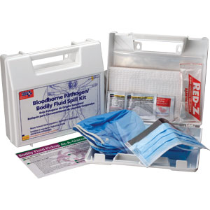 23-Piece Bloodborne Pathogen/Body Fluid Spill Kit<br>Help maintain a healthy barrier