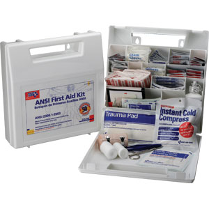50-Person ANSI First Aid Kit w/Dividers (Plastic)