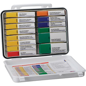 16-Unit ANSI First Aid Kit w/Gasket (Plastic)