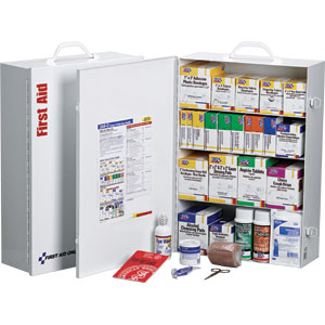 4 Shelf First Aid Cabinet 150 Person 1059 Piece