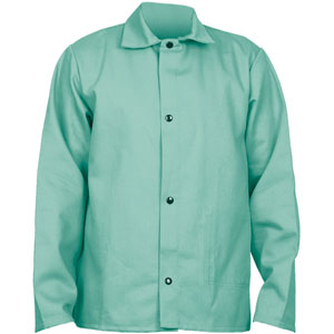 Welding Jacket, 30", Green, XL