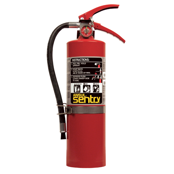 Ansul Sentry 5 lb ABC Fire Extinguisher w/ Vehicle Bracket