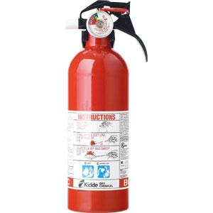 Kidde 2 lb Automotive BC Fire Extinguisher w/ Nylon Strap Bracket (Disposable)