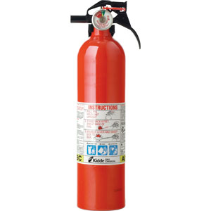 Kidde Automotive 2 1/2 lb ABC Fire Extinguisher w/ Nylon Strap Bracket (Disposable)