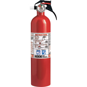 Kidde 2 3/4 lb BC Fire Extinguisher w/ Nylon Strap Bracket (Disposable)