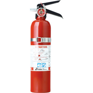 Kidde Automotive 2 3/4 lb BC Fire Extinguisher w/ Steel Strap Bracket (Rechargeable)