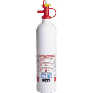 Kidde Mariner 2 lb BC Fire Extinguisher w/ Nylon Strap Bracket (Disposable)