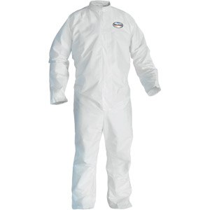 White, Zipper Front, Elastic Back, Wrists & Ankles A20 Coveralls, 2XL, 24/Case