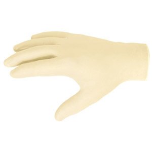 Industry Standard Food Service, Powdered Smooth Grip Latex, Disposable Gloves