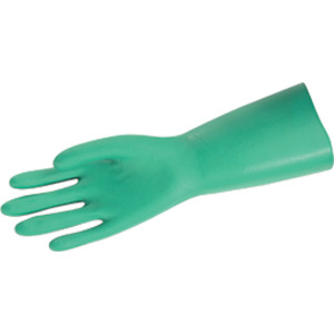 Green Unlined Nitrile, 11 Mil, Straight Cuff, Size 8