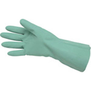 Green Unlined Nitrile, 15 Mil, Straight Cuff, Size 9.5