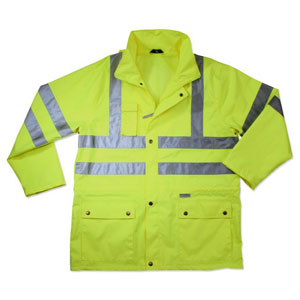 GloWear 8365 Rain Jacket, Lime, XL