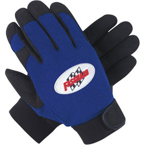 Clarino Synthetic Leather Palm, Blue/Black, XL